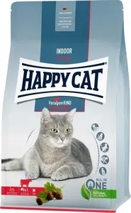Сухой корм Happy Cat Indoor Bavarian Beef 300 г — для взрослых домашних кошек