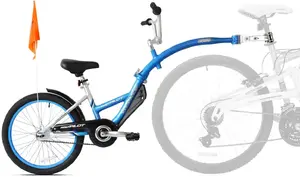 Pievienojams bērnu velosipēda sēdeklis WeeRide Pro‑Pilot Aluminium — universāla stiprināšana