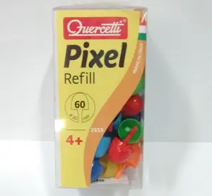 QUERCETTI Fantacolor мозаика с колышками — 60 пластиковых деталей для творчества