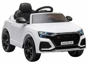 Электромобиль Lean Cars Audi RS Q8 — детский на аккумуляторе, белый