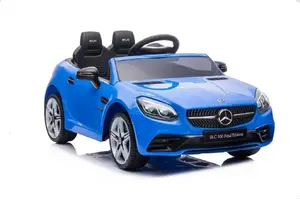 Детский электромобиль на аккумуляторе Lean Cars Mercedes SLC 300, синий — одноместный
