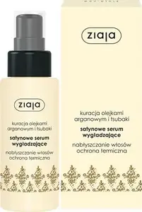 Satinējoša gludinoša seruma ar argana un tsubaki eļļām Ziaja 50 ml