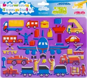 Drawing Templates STARPAK Szablony rysunkowe Auta — STARPAK WIKR-912706, vehicle-shaped drawing stencils