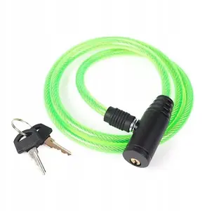 Velosipēda troses slēdzene MASTERLOCK P015K — Ø 8 mm, garums 1000 mm, 2 atslēgas