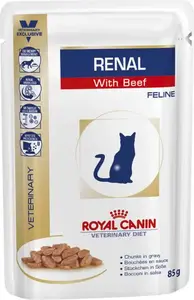 Cat food Royal Canin Renal 85 g — veterinary diet for kidney support, beef