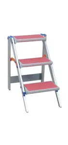 Kāpnes Drabex DR8022 — alumīnija, vienpusējas, 3 pakāpieni