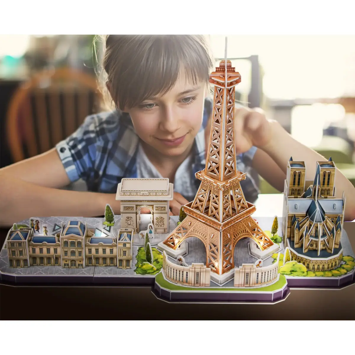 3D puzle City Line LED Parīze L525H Photo 3