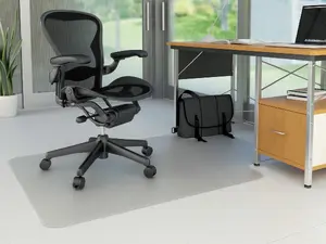 Chair mat Q-Connect KF00192 for hard floors, T-shape, 134.6 x 114.3 cm