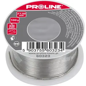 Пайка в проволоке Proline 60330, катушка 100 г, свинцовый припой для электроники
