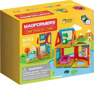 MAGFORMERS магнитный набор Cube House — модель «Лягушка», магнитные элементы для конструирования