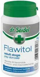 dr seidel FLAWITOL uztura papildinājums pieaugušiem suņiem, 60 tabletes