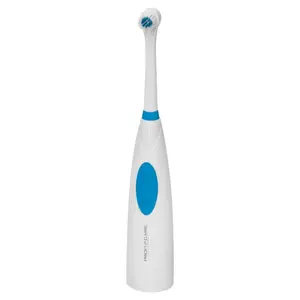 Electric oscillating toothbrush Profi-Care 330540 for adults, battery (AA), blue/white, 215 mm