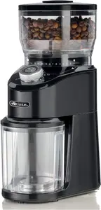 Burr coffee grinder ARIETE 3023 — conical burr, 200 W, 200 g capacity, black