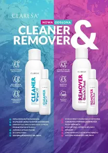 Nail Cleaner Wipe Off 100 ml, Claresa, liquid nail cleaner for removing nail glue and residues