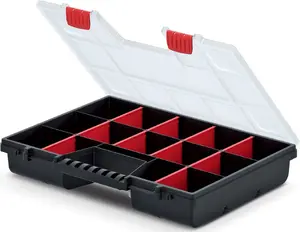 Tool organizer Prosperplast KNO40307 — portable plastic tool organizer box with compartments