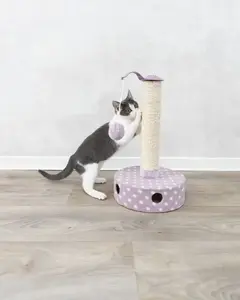 Стоячий когтеточка для кошек Trixie Junior, фланель, 26 × 47 см, лиловый