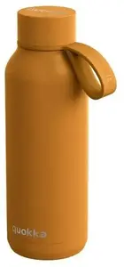 Termosflakons QUOKKA Solid With Strap 510 ml nerūsējošā tērauda (dzeltenbrūns)