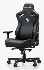 Spēļu krēsls Anda Seat Kaiser 3E, polsterēts sēdeklis, maksimālais augstums 138 cm, sēdekļa platums 30 cm, dziļums 46 cm, 180 kg, melns