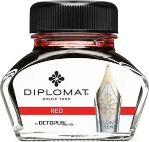 Tinte Diplomat Diplo Octopus 30 ml stikla sarkanas