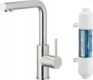 Кухонный смеситель kfa² DUERO PURE BASIC с функцией фильтрации воды и фильтром Hydro, нержавеющая сталь