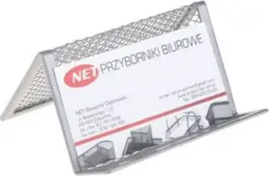 Business card holder NET Z902 silver mesh