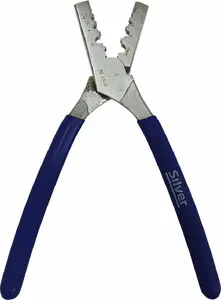 Crimping Tool Silver EX11070 for Cable Ferrules 0.5–16 mm, hand tool, silver finish