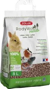 ZOLUX RodyWood 8L пеллеты для кроликов Photo 1