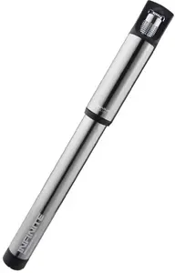 Ручной насос Lezyne Infinite Apogee Road для клапанов Presta и Schrader, 160 psi/11 bar, 255 мм, CNC, серебристый