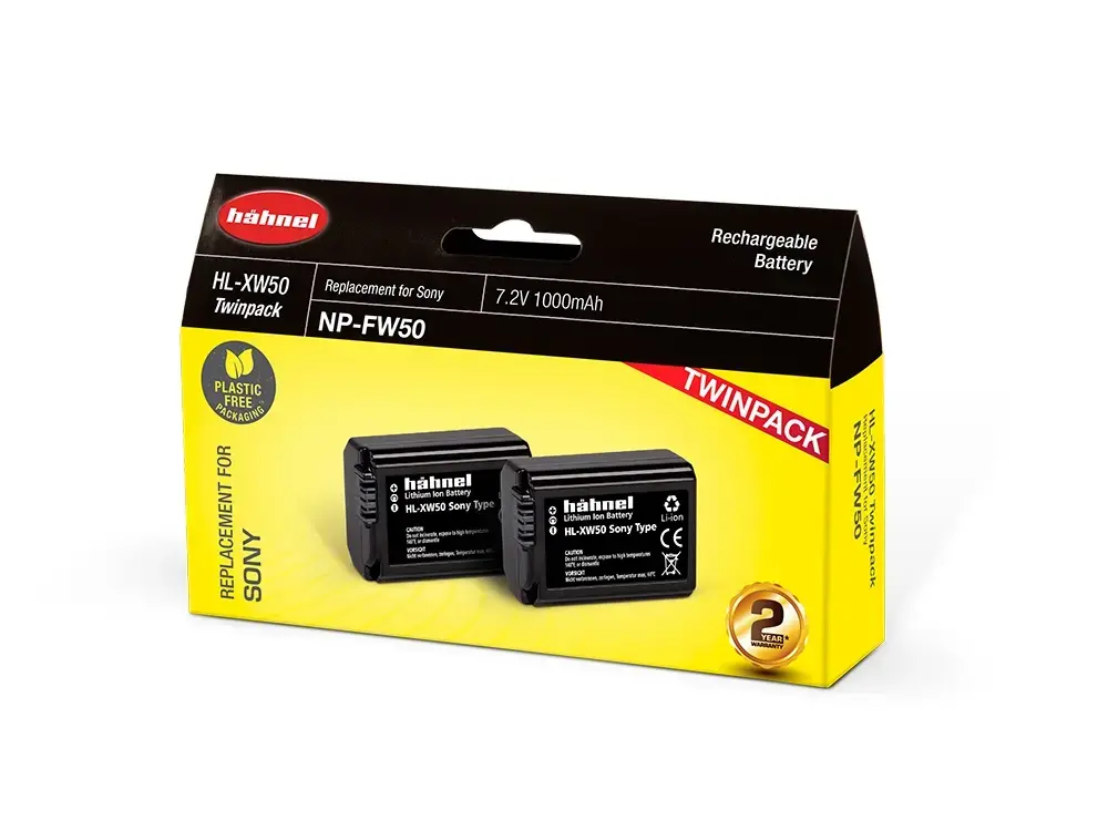 Hahnel HL-XW50 kameras akumulatori Twin Pack Photo 3