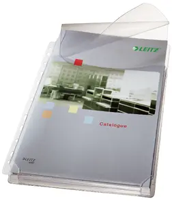 ESSELTE Leitz Pocket Expanding 170µ PVC A4 with Flap, 210×297 mm, 0.17 mm, pack of 5