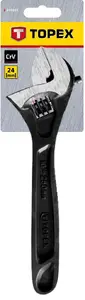 Adjustable wrench Topex 35D555 — 150 mm depth, 176 g, single-piece