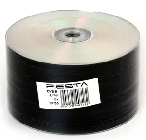 DVD-R disc Fiesta 4.7 GB 16x, spindle 50 pcs (FD1650-)