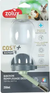 Поилка ZOLUX COSY 250 мл — сверху наполняемая для грызунов, зелёная