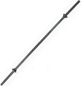 Taisns stienis 120 cm EB FIT — tērauda stieņa svarcelšanai sportam un mājas treniņiem