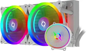 All-in-one liquid CPU cooler Aqirys AQUARIUS 240, 240mm radiator, 250W TDP, White