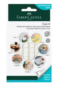 Крепёжная пластина Faber-Castell 589150, белая, для внутреннего использования, 90 меток в упаковке