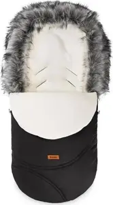 Bērnu guļammaiss Sensillo Eskimo Black / Polar 100 x 46 cm - Sensillo Śpiworek