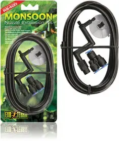 Набор удлинителей сопел Exo Terra Monsoon — чёрные сопла для туманообразования и орошения террариумов