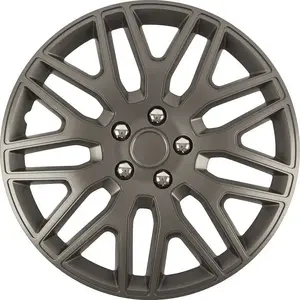 Wheel hubcap Versaco Dakar NC 15" graphite with chrome bolts