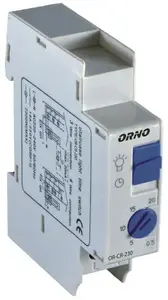 Staircase Timer Switch ORNO OR-CR-230 16A, 1 Pole, Adjustable Delay 0.5–20 min