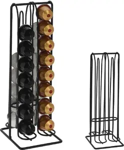 Stojak na 32 kapsułki metalowy stojący organizer 30 cm – Excellent Houseware