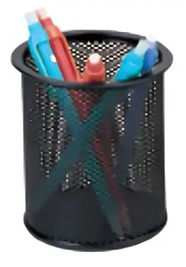 Pen/pencil holder Q-Connect KF00864 — diameter 9 cm, height 100 mm, single piece