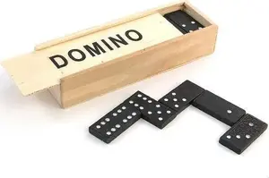 Wooden Domino Set in Box Adar Domino 450646 — classic wooden dominoes