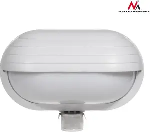 Wall light MACLEAN MCE33W with PIR motion sensor, white, model MCE33W