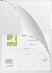 Q-Connect paper document wallets A4/80 g/m² polka-dot design pack of 100
