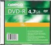 Blank DVD-R disc OMEGA 4.7 GB 16x, pack of 10