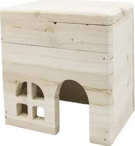 Small Pet Dome House Panama Pet PP-50050, light wood, 15×12×15 cm