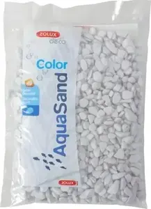 Akvārija smiltis ZOLUX Aquasand EKAI balts 1 kg — dekoratīvs pamatnes materiāls