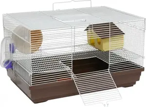 Būris Panama Pet modelis PP-50616 grauzējiem, īslaicīgai uzturēšanai, 47×30×27 cm, balti/zils