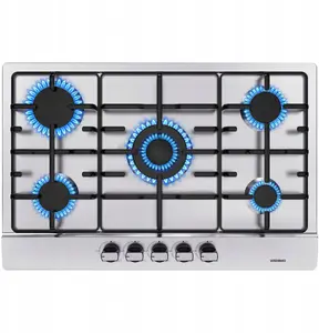 Gas hob Mentor MGBG-312A, built-in, 2 burners, white enamel